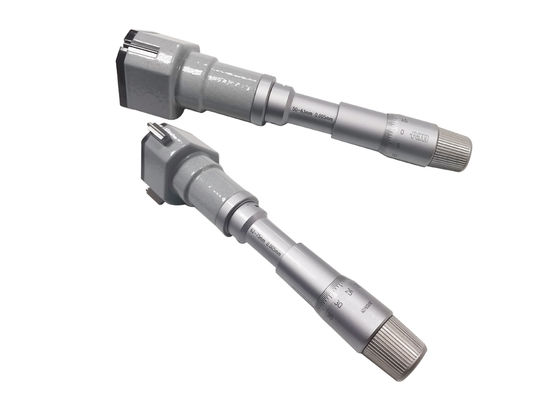 50-100mm Three-Point Internal Micrometer Set with Extended Rod Deep Hole Measurement Kit