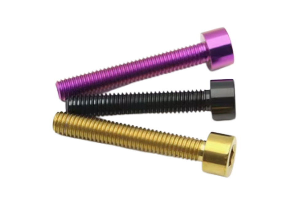 Anodizing Color Titanium Hexagon Socket Head Screws for Racing and Motorcycle
