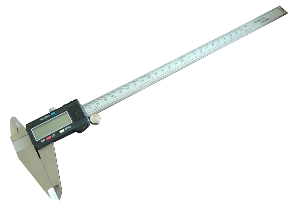 0-300mm/0-12" Stainless Steel Digital Vernier Caliper with Large LCD for Easy Reading