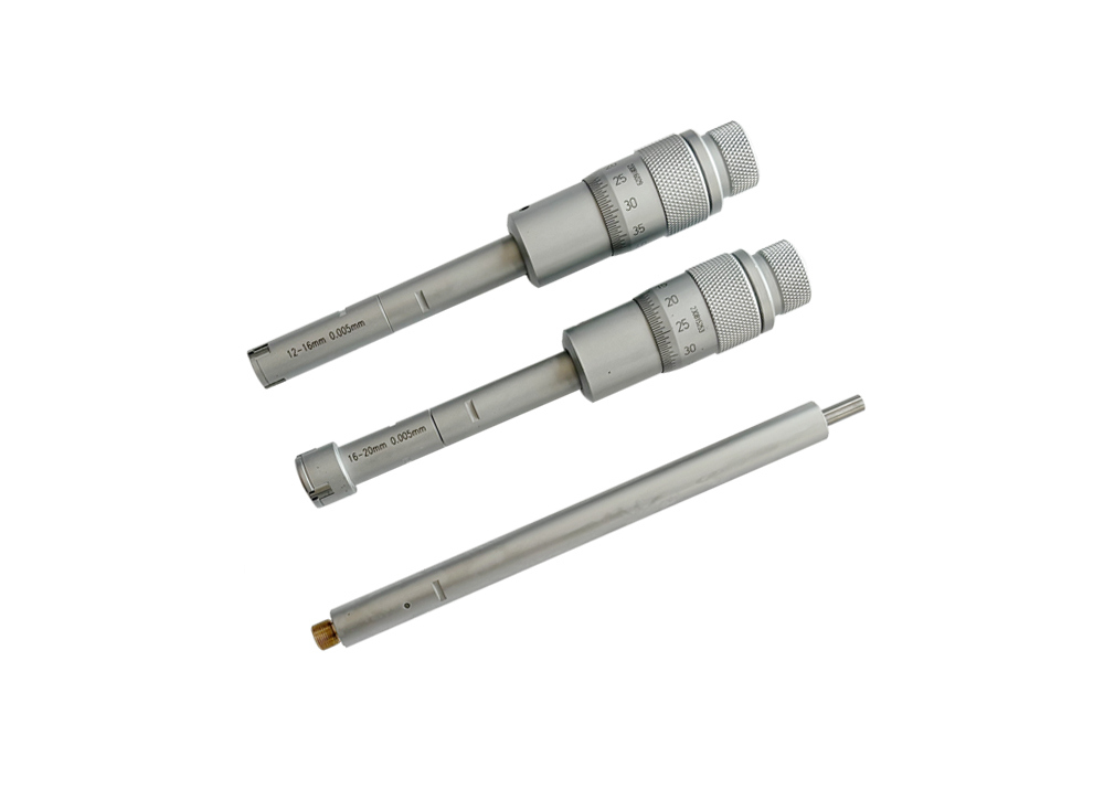 Industrial Three-Point Internal Micrometer Master Set For Demanding Workshop Use