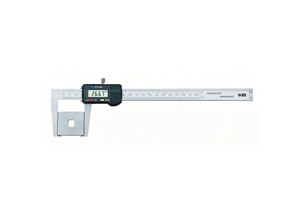 0-150mm/0-6" Flat Tip Digital External Groove Caliper for Shallow Outer Grooves for CNC Industry