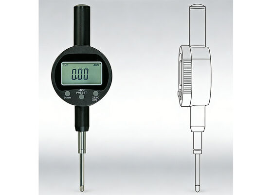 ความแม่นยําสูงและการทํางานที่มั่นคง 0-25.4mm Range Electronic Gauge กับการออกข้อมูลสําหรับการตรวจสอบ QC